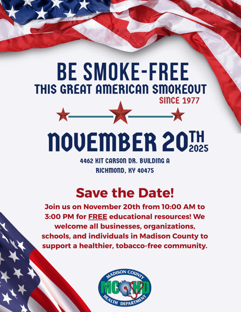 Smoke Free 2025 event flyer