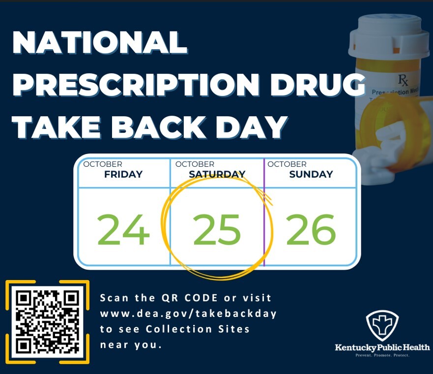 National Prescription Drug Take Back Day is October 25, 2025.