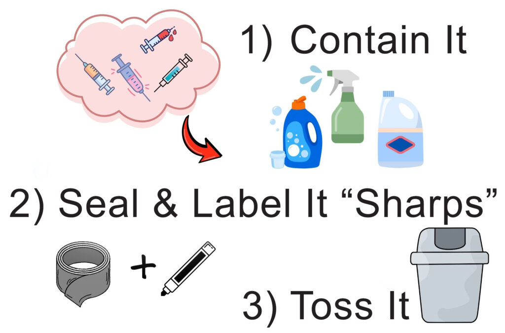 Safe Needle, Syringe, or Lancet Disposal